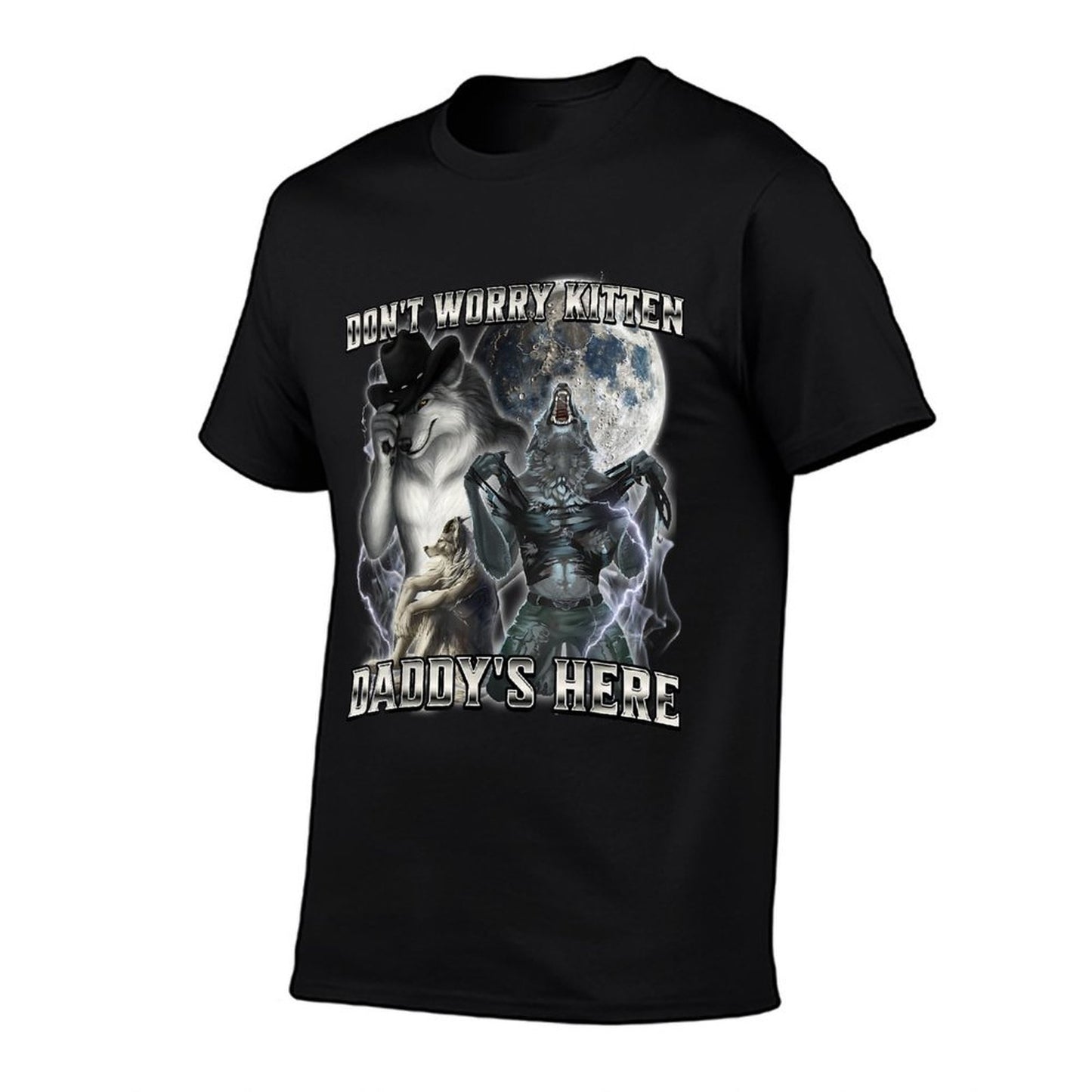 Don't Worry Kitten Daddy's Here  Lightweight T-Shirt
