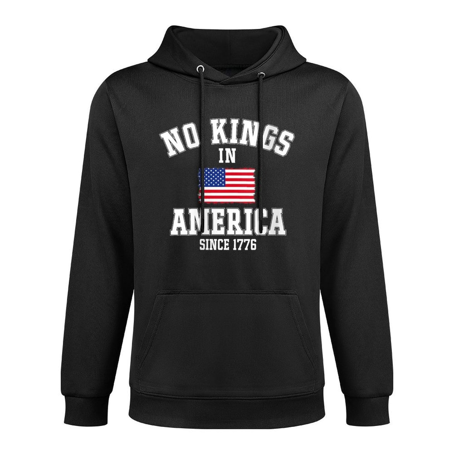Womens No Kings In America Since 1776 4th Of July Patriotic US Moisture-Wicking Hoodie