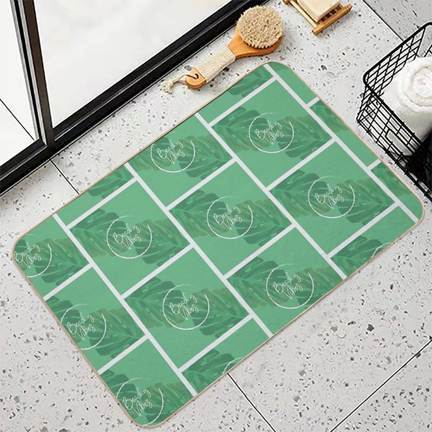 Beachy Vibes  Repositionable Bath Mat