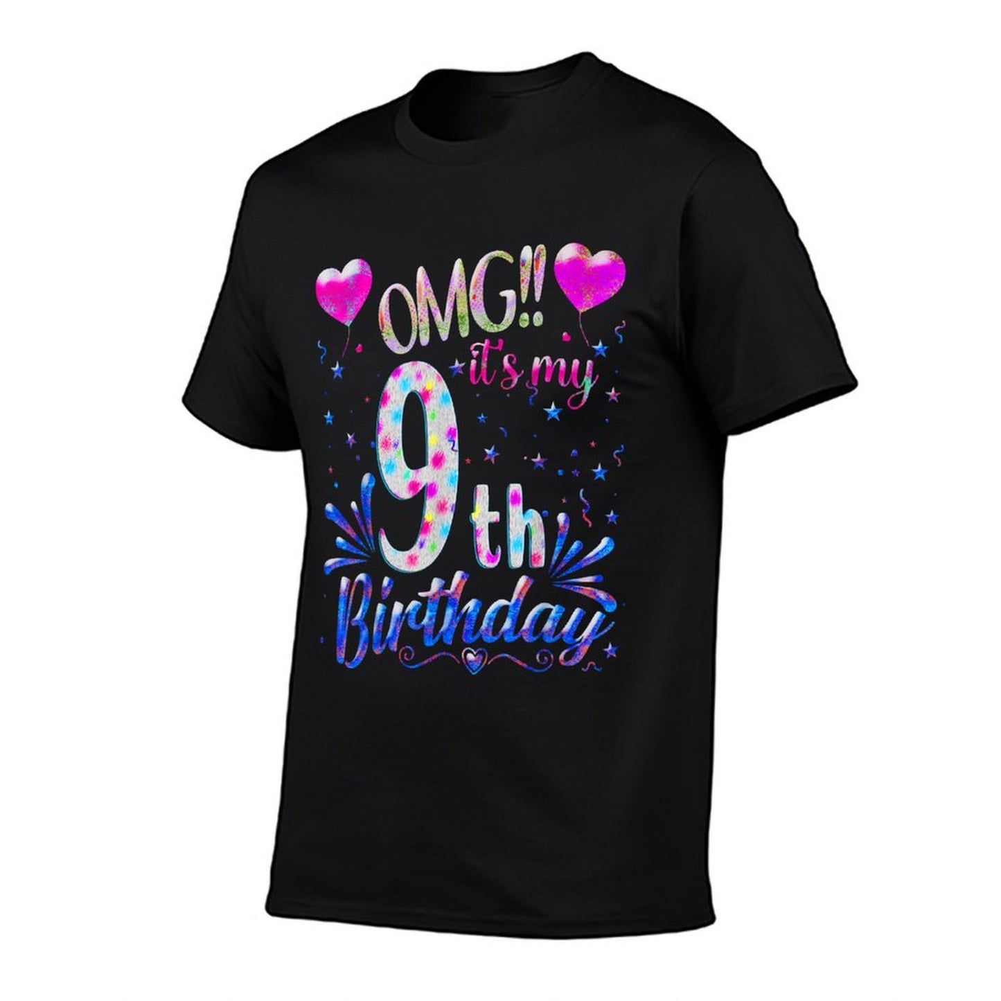 OMG It's My 9th Birthday Girls Gifts Eight 9 Year Old Bday  Moisture-wicking T-Shirt