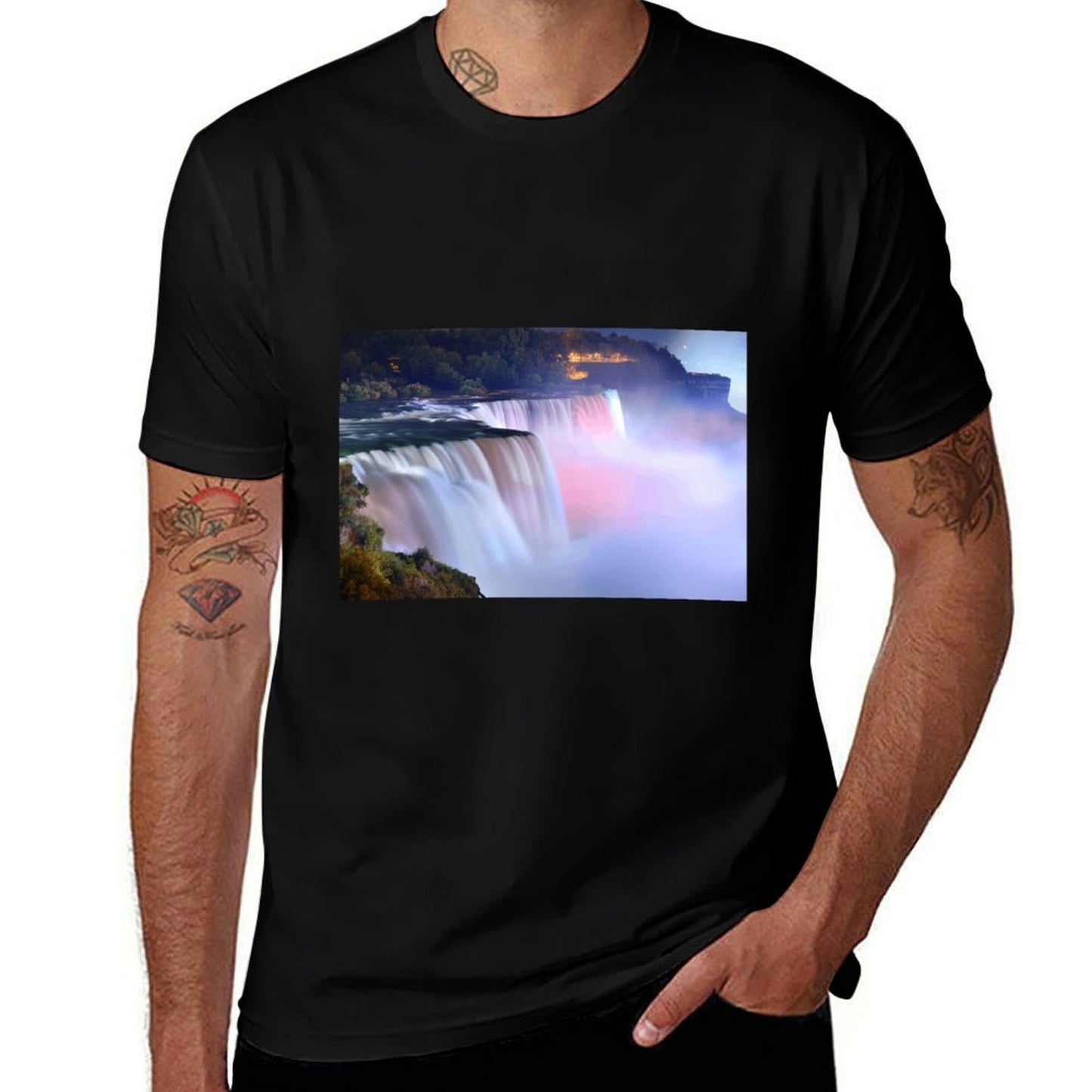 Niagara Falls Evening Twilight Colors  Relaxed-fit T-Shirt