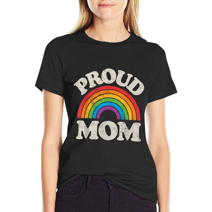 LGBTQ Proud Mom Gay Pride LGBT Ally Rainbow Mother's Day  Graphic-printed T-Shirt