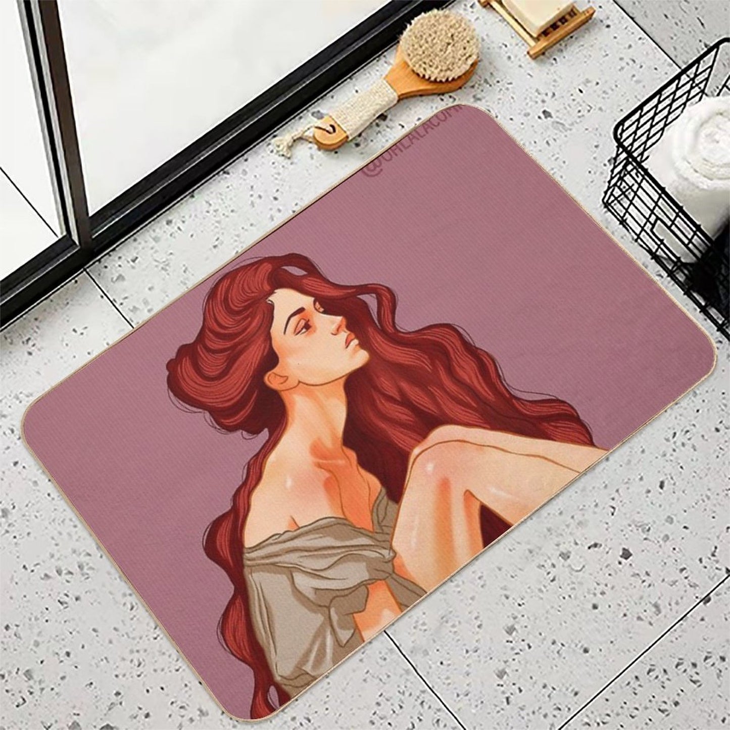 Sitting Always  Fade-Resistant Bath Mat