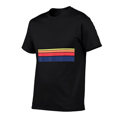 Retro Sunset Color Stripe Pattern T  Quick-drying T-Shirt