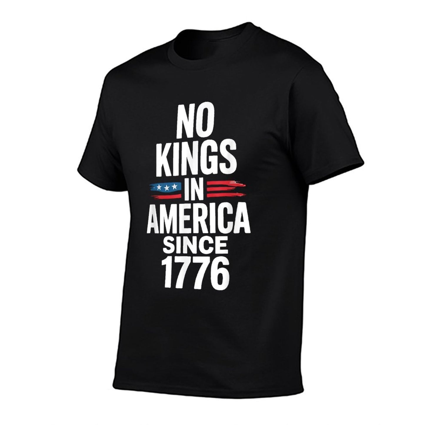 No Kings In America Since 1776  Heathered Texture T-Shirt