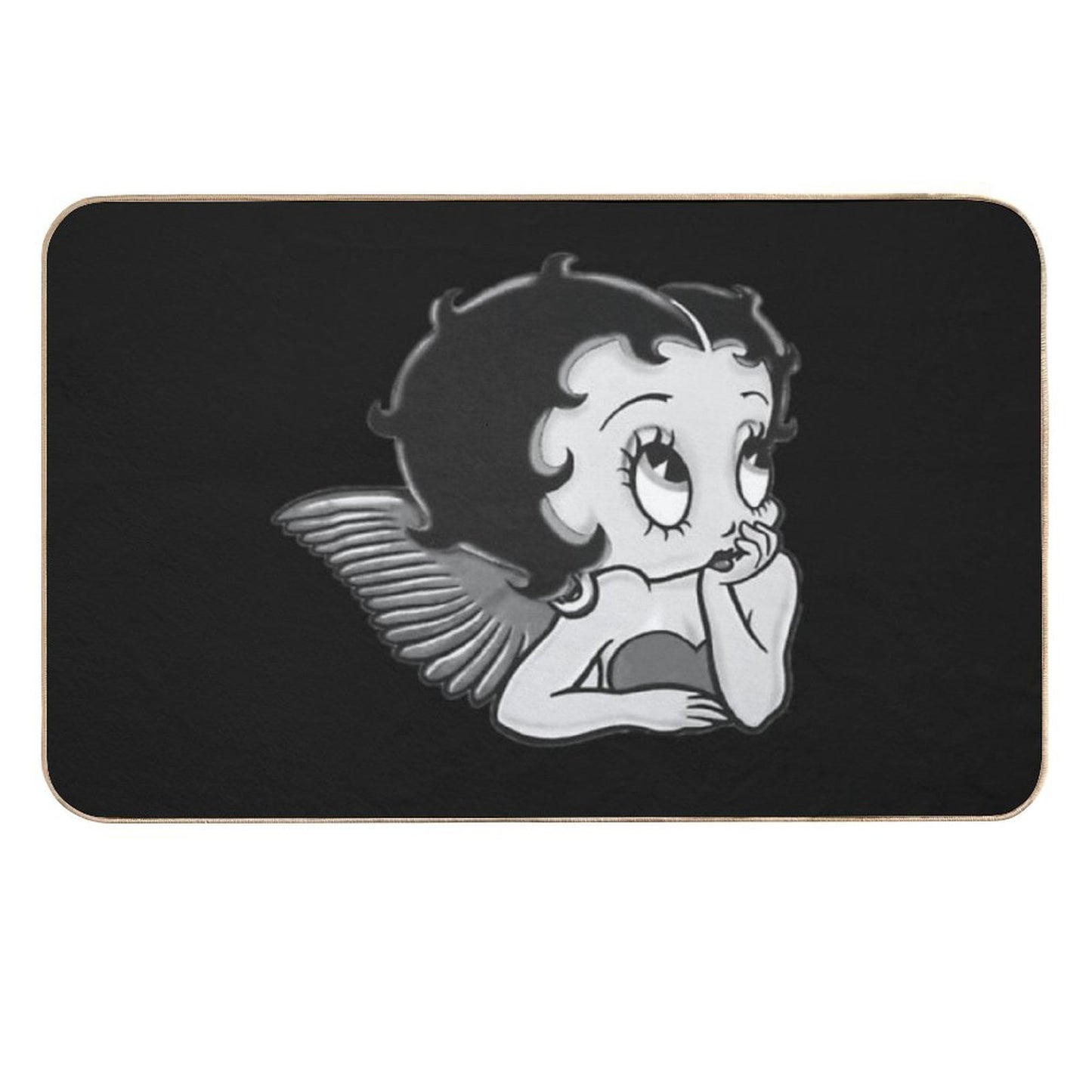 B&W Betty Boop  Easy Maintenance Bath Mat