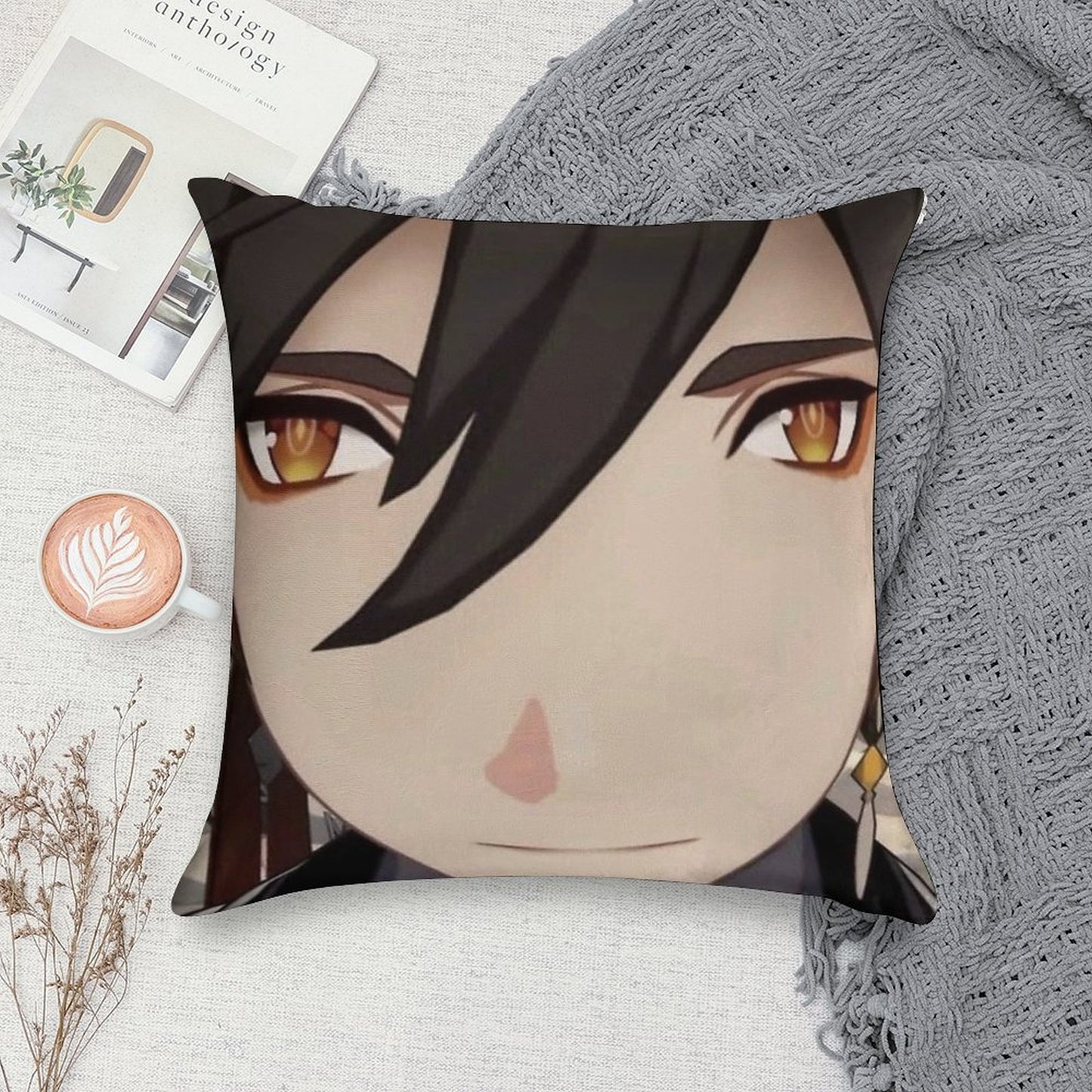 Zhongli Soft Durable Construction Throw Pillow