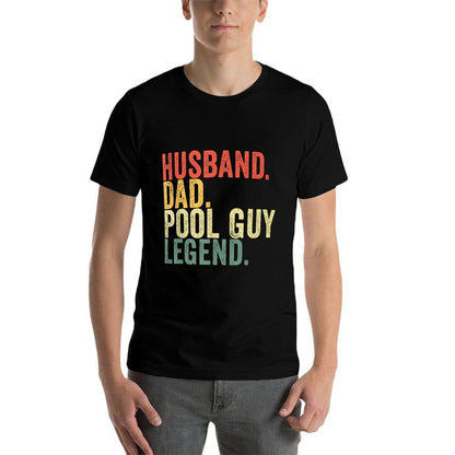 Funny Swimming Husband Dad Pool Guy Legend Vintage  Vintage-inspired T-Shirt