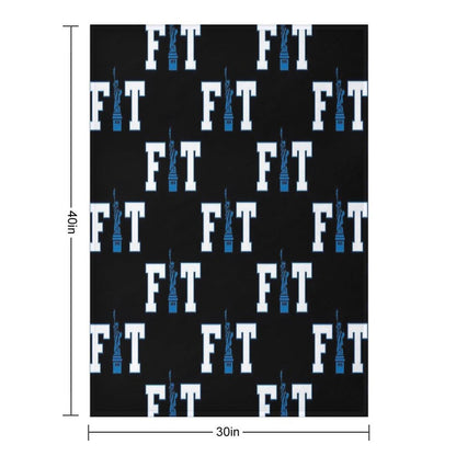 Fashion Institute of Technology New York City Skyline FIT NYC Travel-friendly Throw Blanket