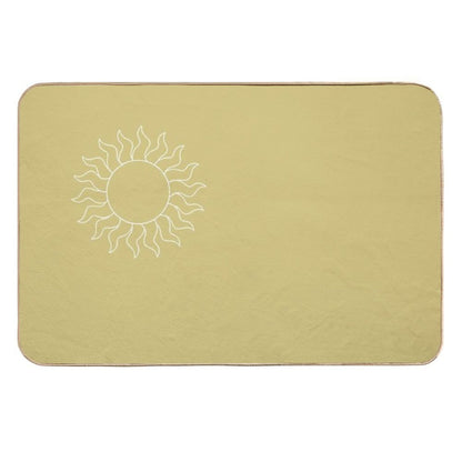 Beige Bohemian Sun Landscape  Non-Slip Bath Mat
