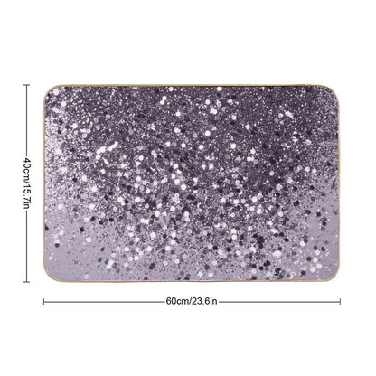 Lavender Lady Glam #2 (Photo of Glitter Only - Not Reflective)  Repositionable Bath Mat