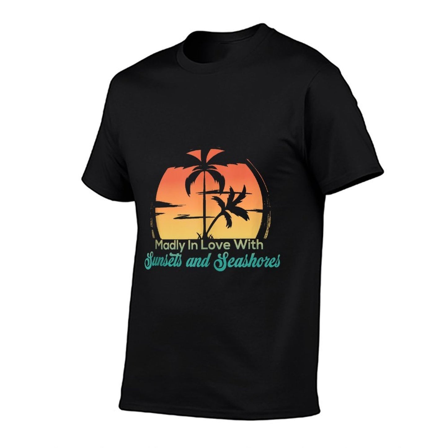 Retro Madly In Love With Sunsets And Seashores  Eco-friendly Material T-Shirt