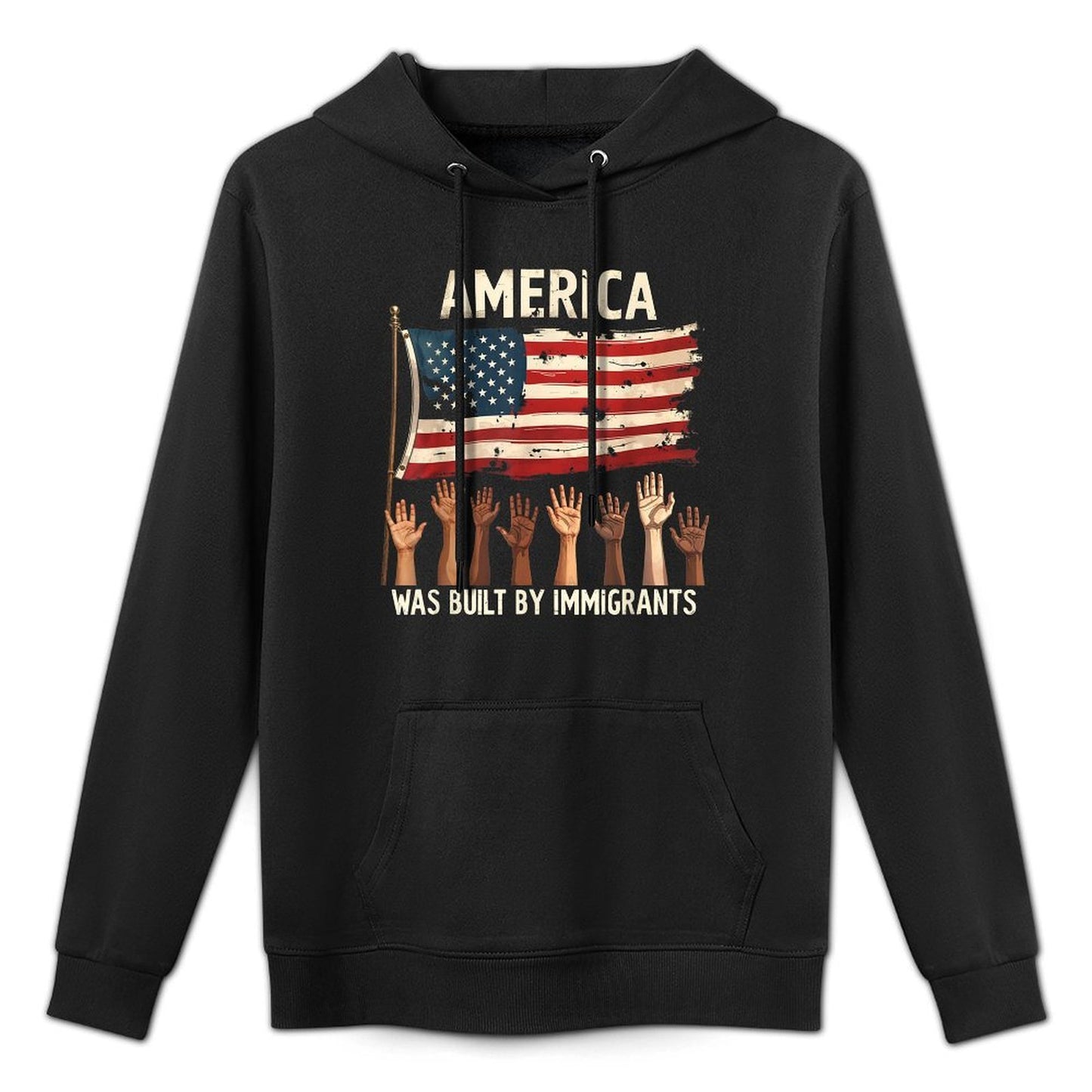 America Was Built by Immigrants Diversity Immigration Rights All-Day Comfort Hoodie
