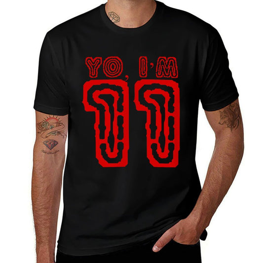 Yo, I'm 11 Eleven Years Old Birthday Tshirt Eleventh  Ribbed Collar T-Shirt
