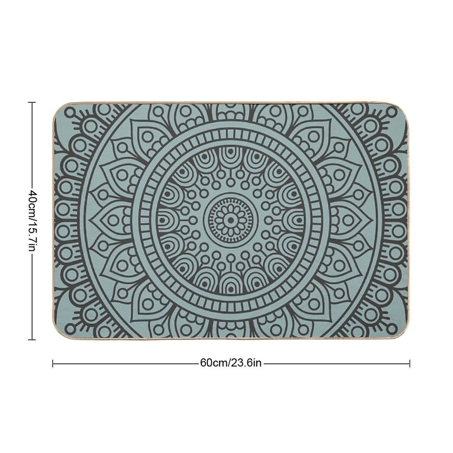 Mandala Boho Mist  Long-Lasting Bath Mat