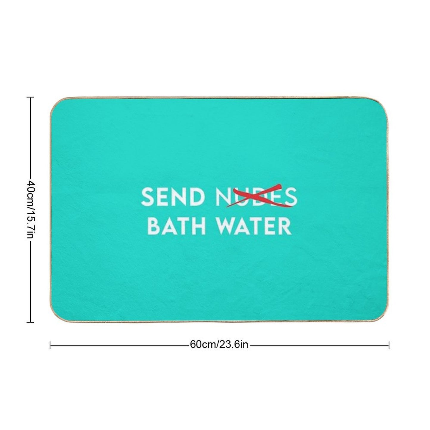 Belle Delphine Bath Water Meme  Eco-Friendly Bath Mat
