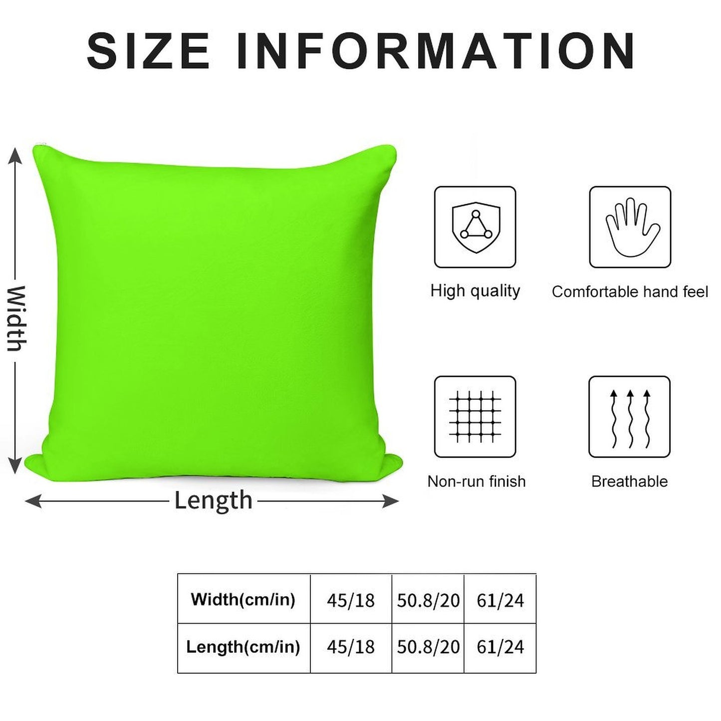 Super Bright Fluorescent Green Neon Soft Warmth Comfort Throw Pillow