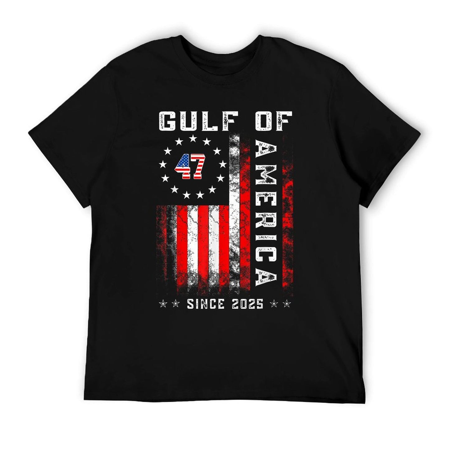 Gulf Of Usa America Funny Vintage Usa Flag Funny Moisture-wicking T-Shirt