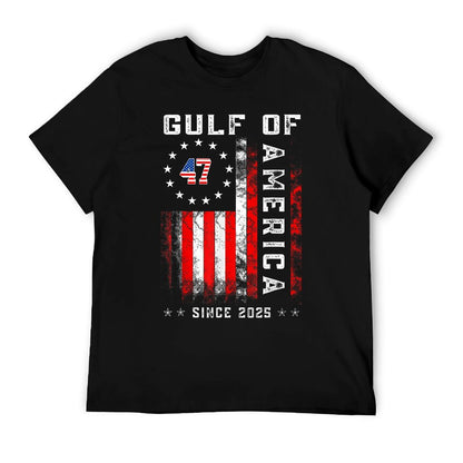 Gulf Of Usa America Funny Vintage Usa Flag Funny Moisture-wicking T-Shirt