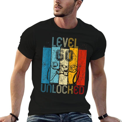 Level 60 Unlocked Funny Video Gamer 60th Birthday Gift  Affordable Price T-Shirt