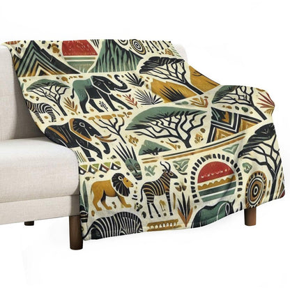 Tribal Tapestry Wrinkle-free Throw Blanket