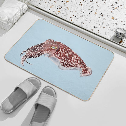 COMMON CUTTLEFISH-Sepia Officinalis  Repositionable Bath Mat