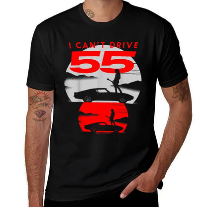 I CAN’T DRIVE 55  Heathered Texture T-Shirt