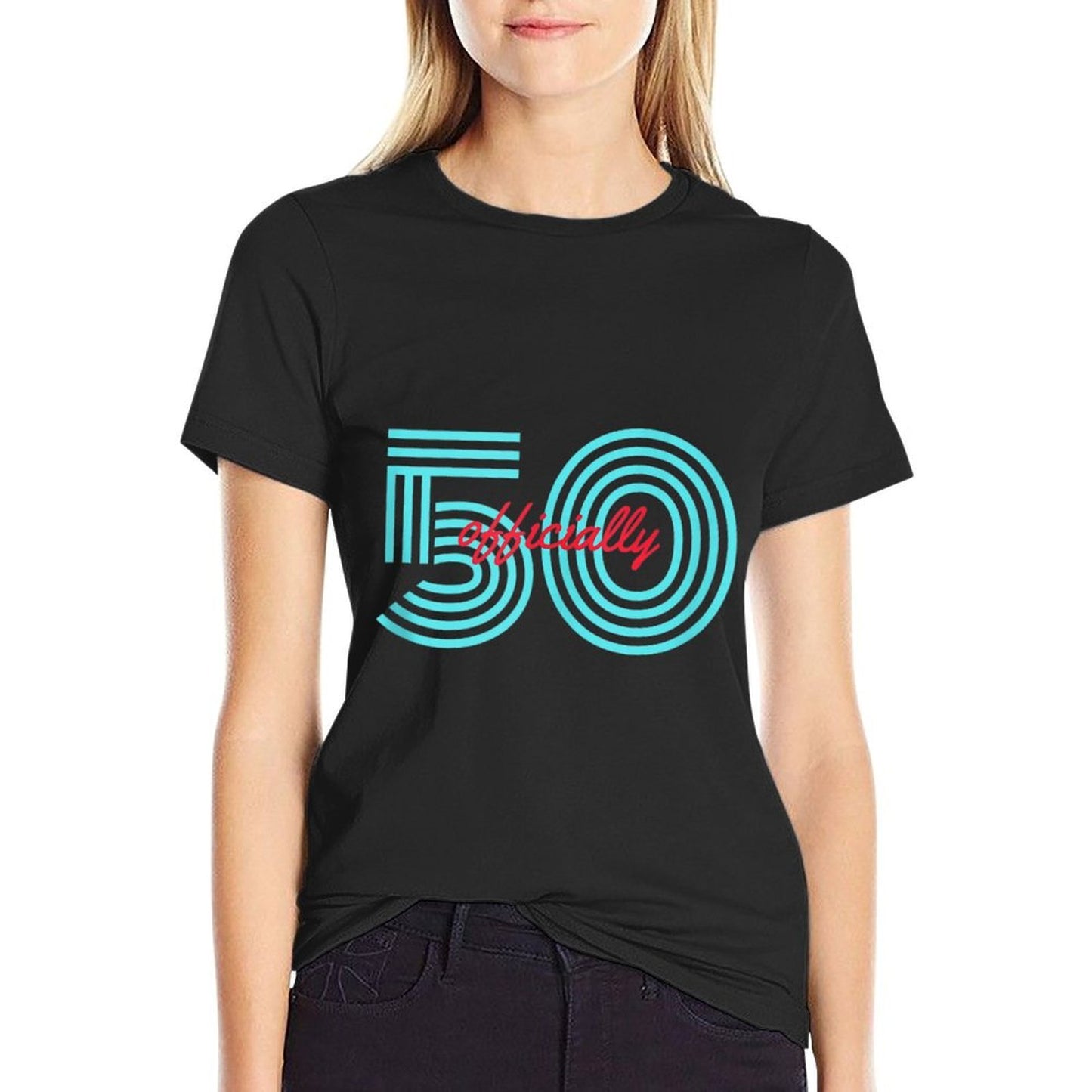 Officially Fifty 50th Birthday Gag Joke Father Gift Ideas  Classic T-Shirt