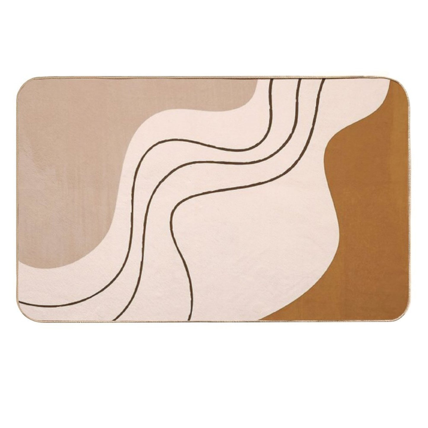 Abstract Minimalist  Anti-Trip Bath Mat