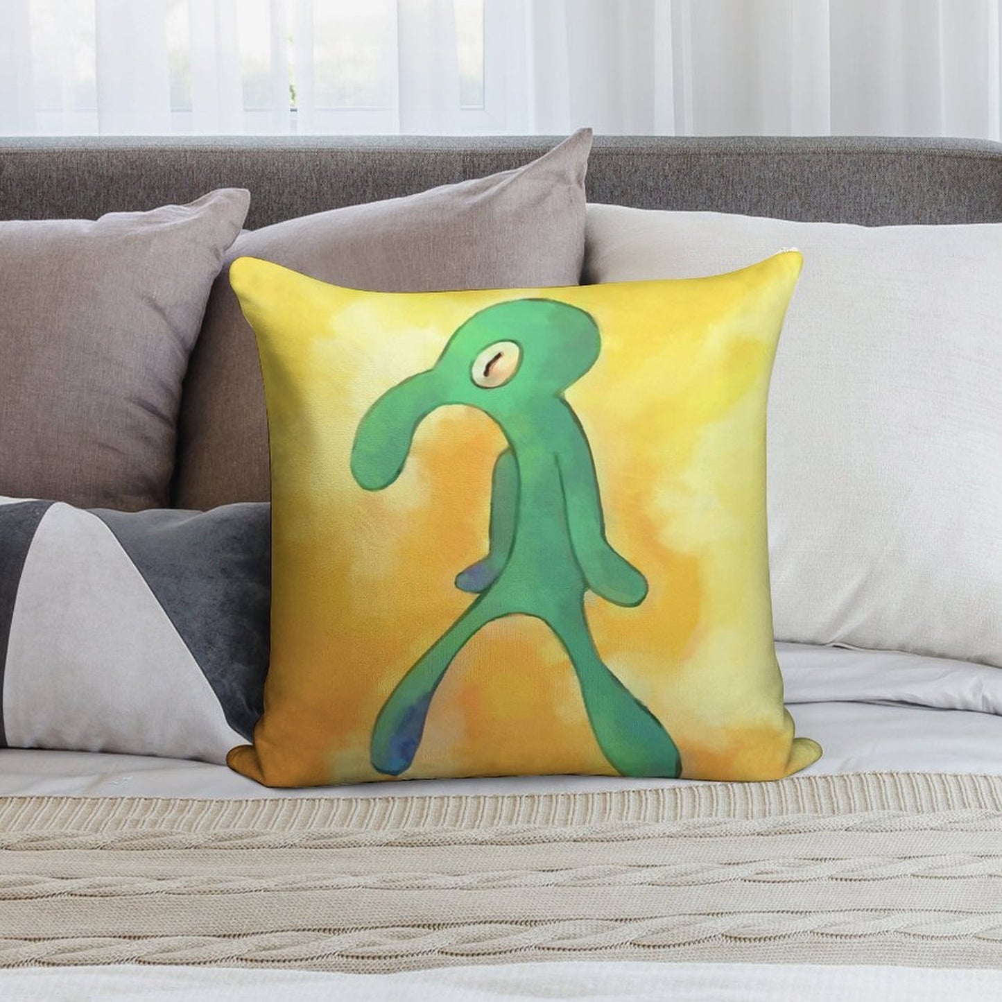 High Res Bold And Brash Repaint Soft Luxury Feel Throw Pillow