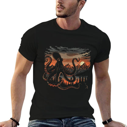 Twilight Kraken  Men Women (XS-6XL)  Graphic Comfortable T-Shirt