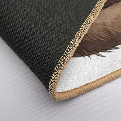 Sloth Drinking Coffee  Toxin-Free Bath Mat