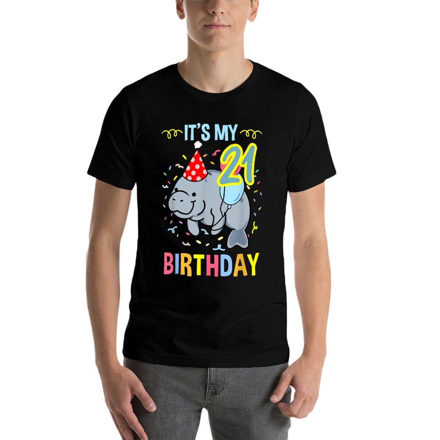 Its My 21st Birthday Manatee  Soft T-Shirt