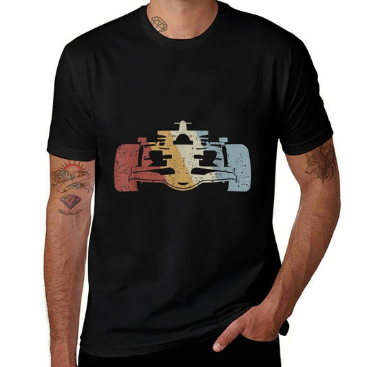Racing Car Retro Style Vintage Relaxed-fit T-Shirt