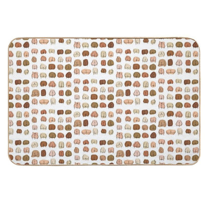 Love Butts - Shapes And Sizes  Versatile Bath Mat