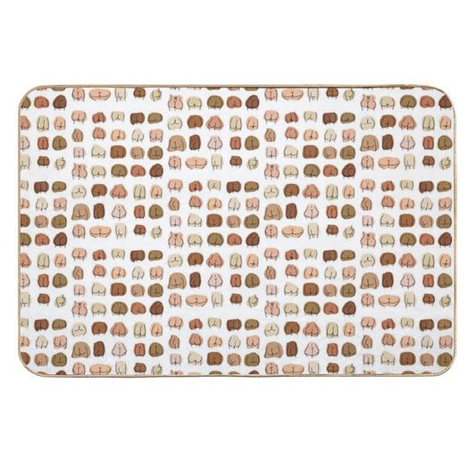 Love Butts - Shapes And Sizes  Versatile Bath Mat