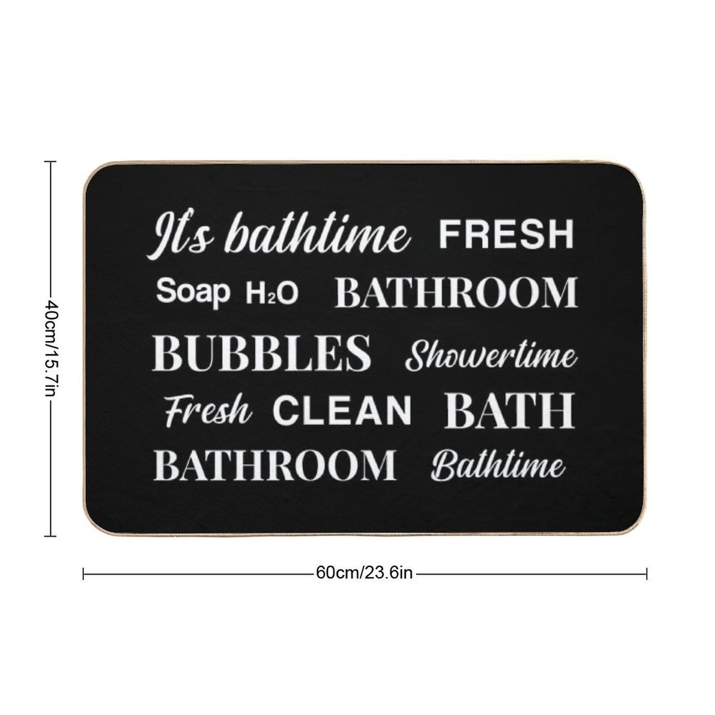 Cute Bathroom Bath Mat Design  Easy To Clean Bath Mat