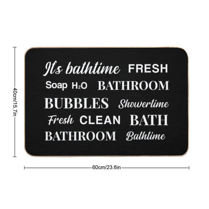 Cute Bathroom Bath Mat Design  Easy To Clean Bath Mat