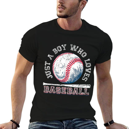 American Sport Fan Baseball Lover Boys Batter Baseball  Eco-friendly Material T-Shirt