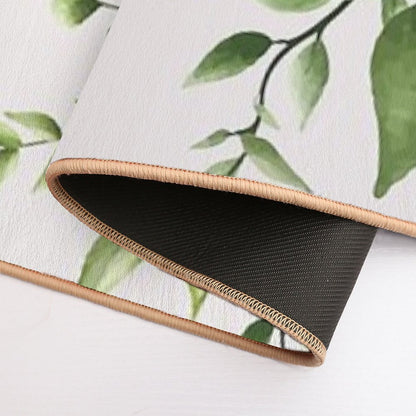 Watercolor Leaves  Anti-Trip Bath Mat