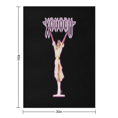 XANADU Kira Olivia Newton-John - Purple Glow Shrink-resistant Throw Blanket