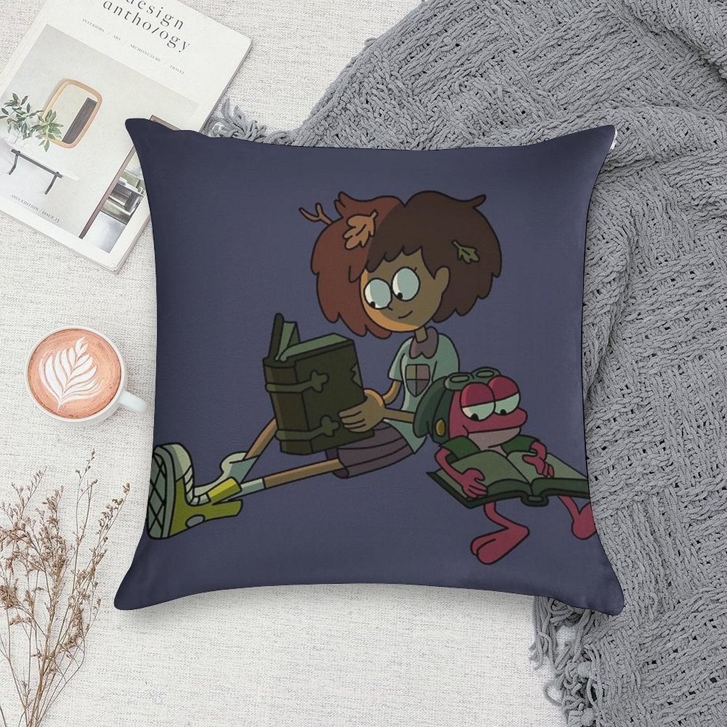 Anne And Sprig Soft Anti-Pilling Throw Pillow