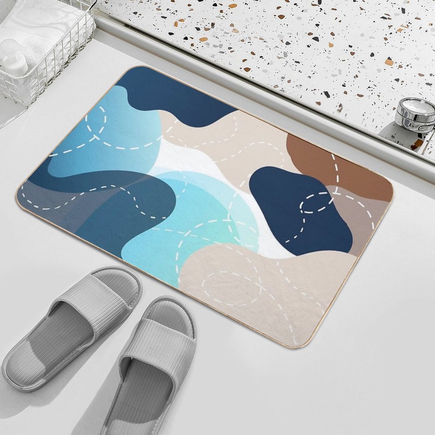 The Color of The Stones 2  Stain-Proof Bath Mat