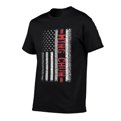 Wing Chun American 4th of July Zip  Graphic-printed T-Shirt
