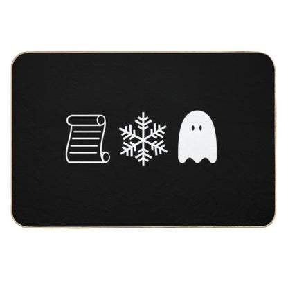 Paper Snow A Ghost  Dirt-Trapping Bath Mat