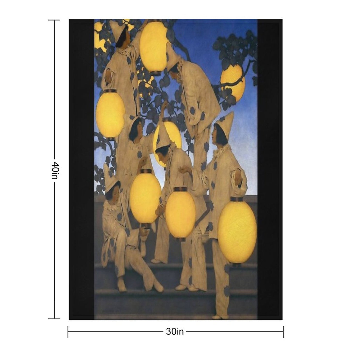 Maxfield Parrish - The Lantern Bearers Compact Throw Blanket