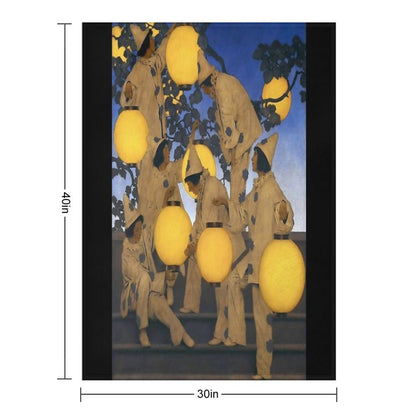 Maxfield Parrish - The Lantern Bearers Compact Throw Blanket