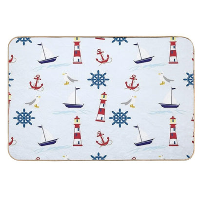 Lighthouse Sailor  Toxin-Free Bath Mat