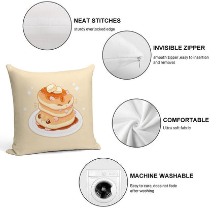 Hamcakes Soft Gift Ready Throw Pillow