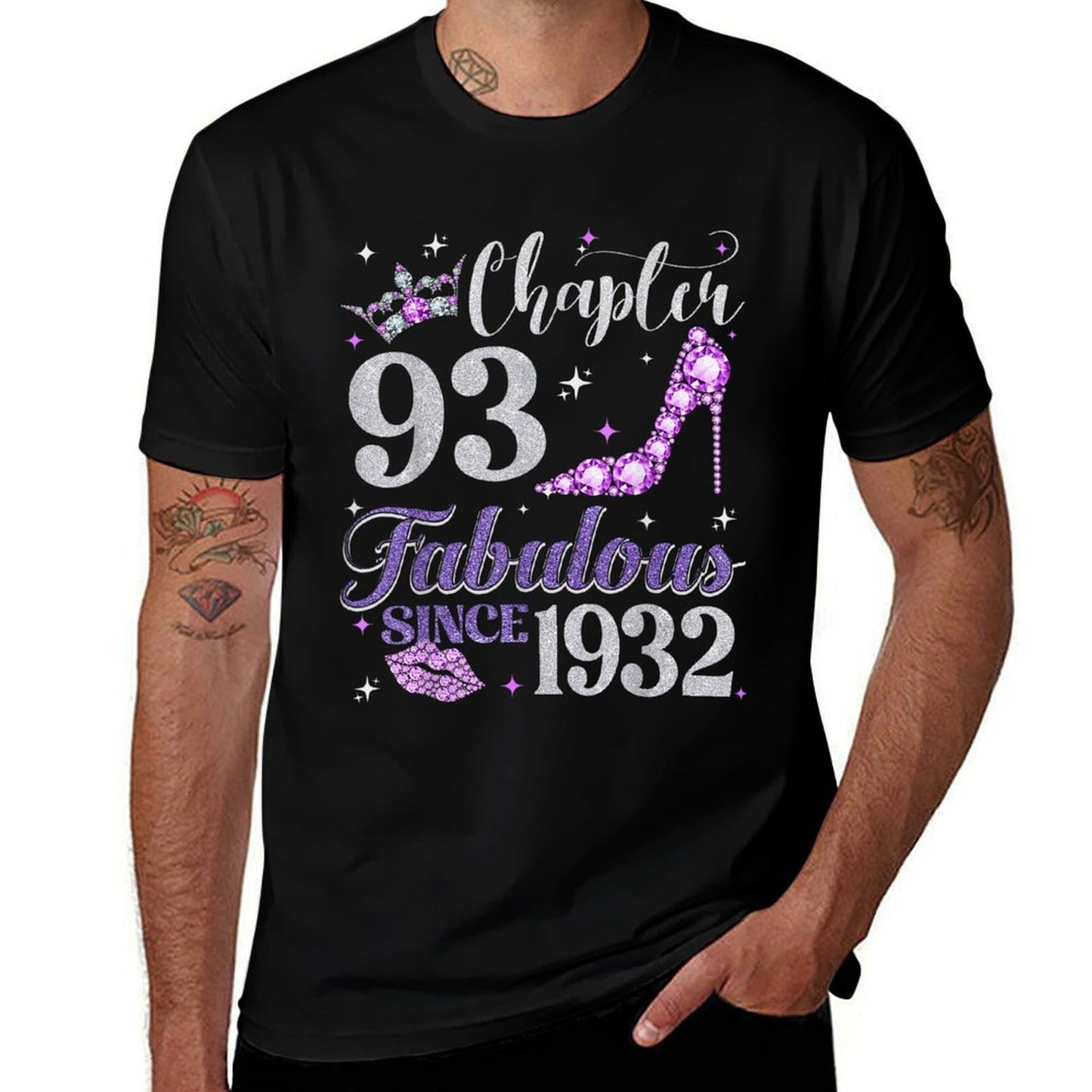 Chapter 93 Fabulous Since 1932 93rd Birthday Ladies  Stretchy T-Shirt